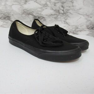 Vans Men’s Black Canvas Shoes Size 10